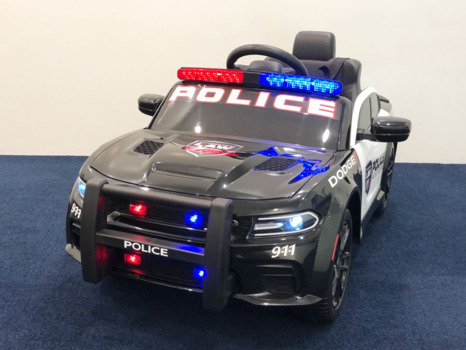 DODGE（ダッジ） チャージャー SRT ヘルキャット レッドアイ ワイドボディ パトロールカー 電動乗用ラジコンカー（ブラック）