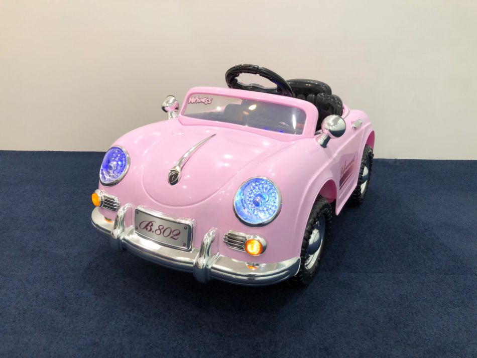 Porsche（ポルシェ） ドイツオールドスポーツカータイプ 電動乗用ラジコンカー（ピンク）