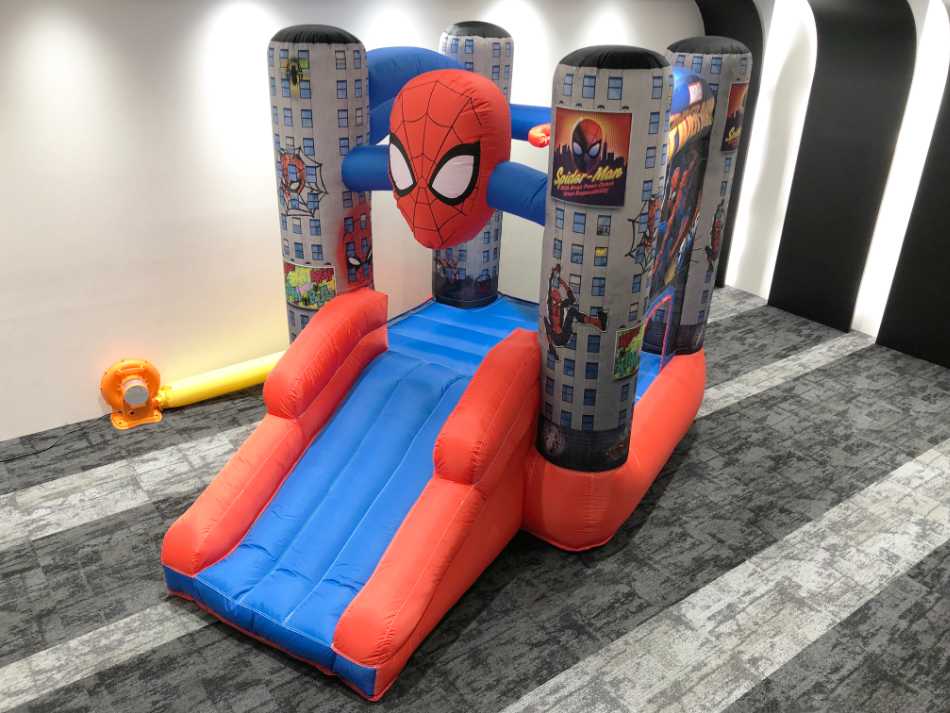 Funormous スパイダーマン バウンス&スライド インフレータブル バウンスハウス